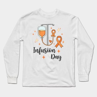 MS infusion day Multiple Sclerosis Awareness Ribbon Long Sleeve T-Shirt